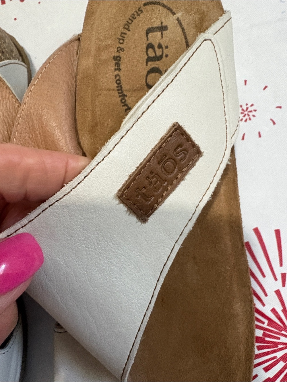 TAOS. LOOP SANDALS OFF WHITE - Picture 2 of 11